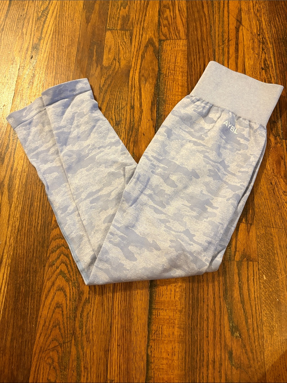 🎉Like New! AYBL Light Blue Camo Leggings